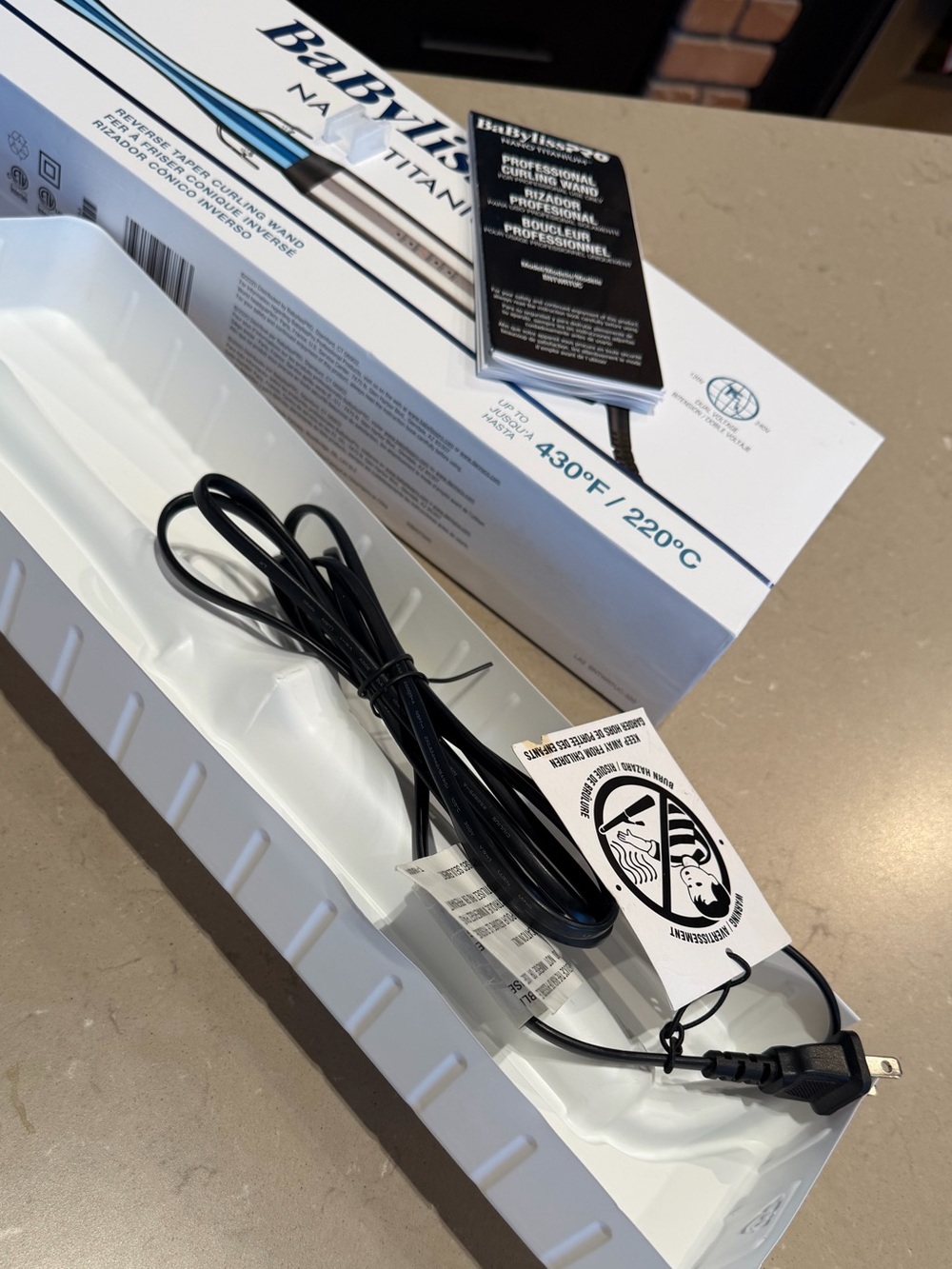 BaByliss Nano Titanium Hair Straightener — Silver/Blue Accents - Picture 4 of 5